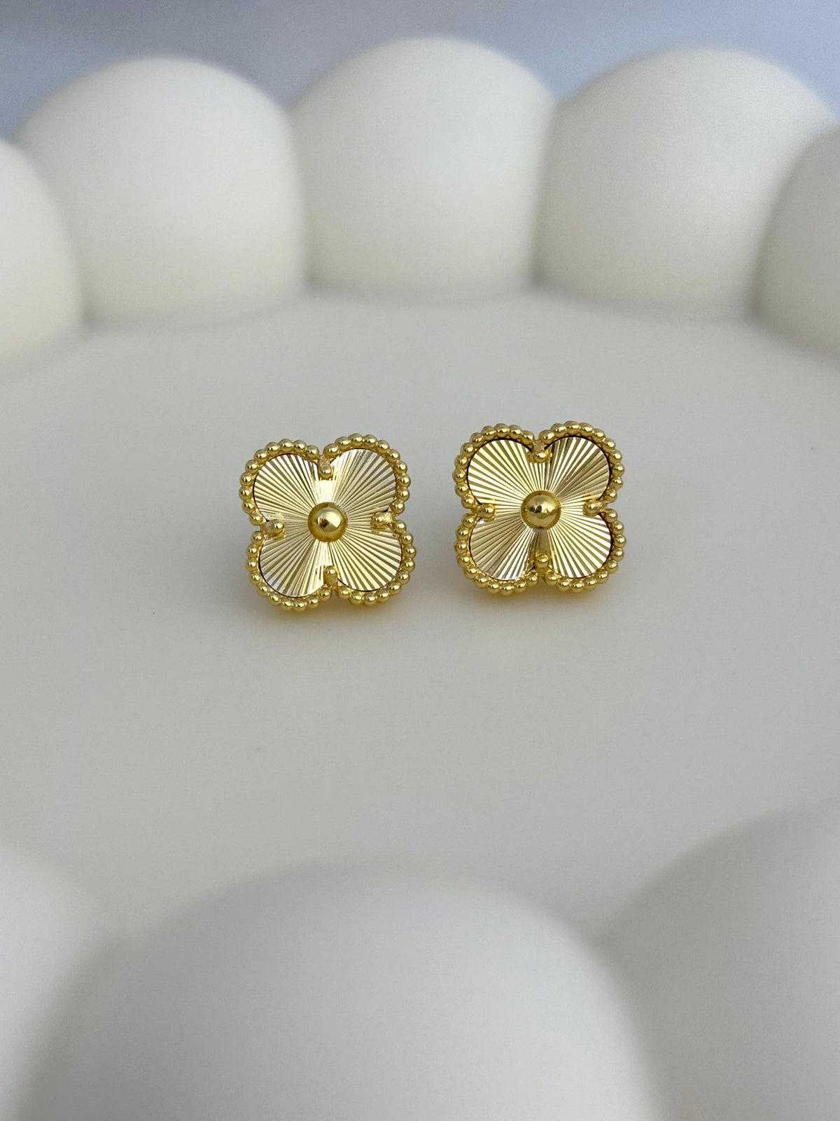 Gold Clover Earrings
