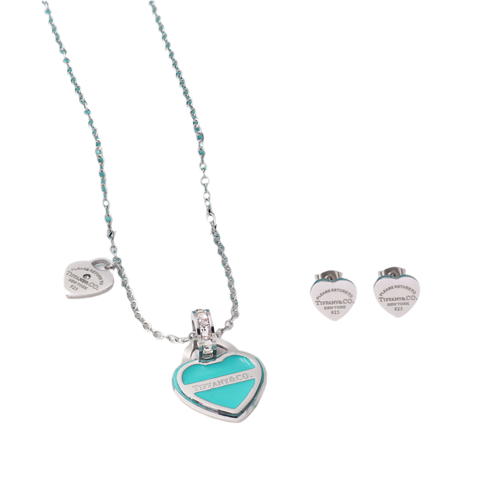 Tiff y Aqua Heart Set