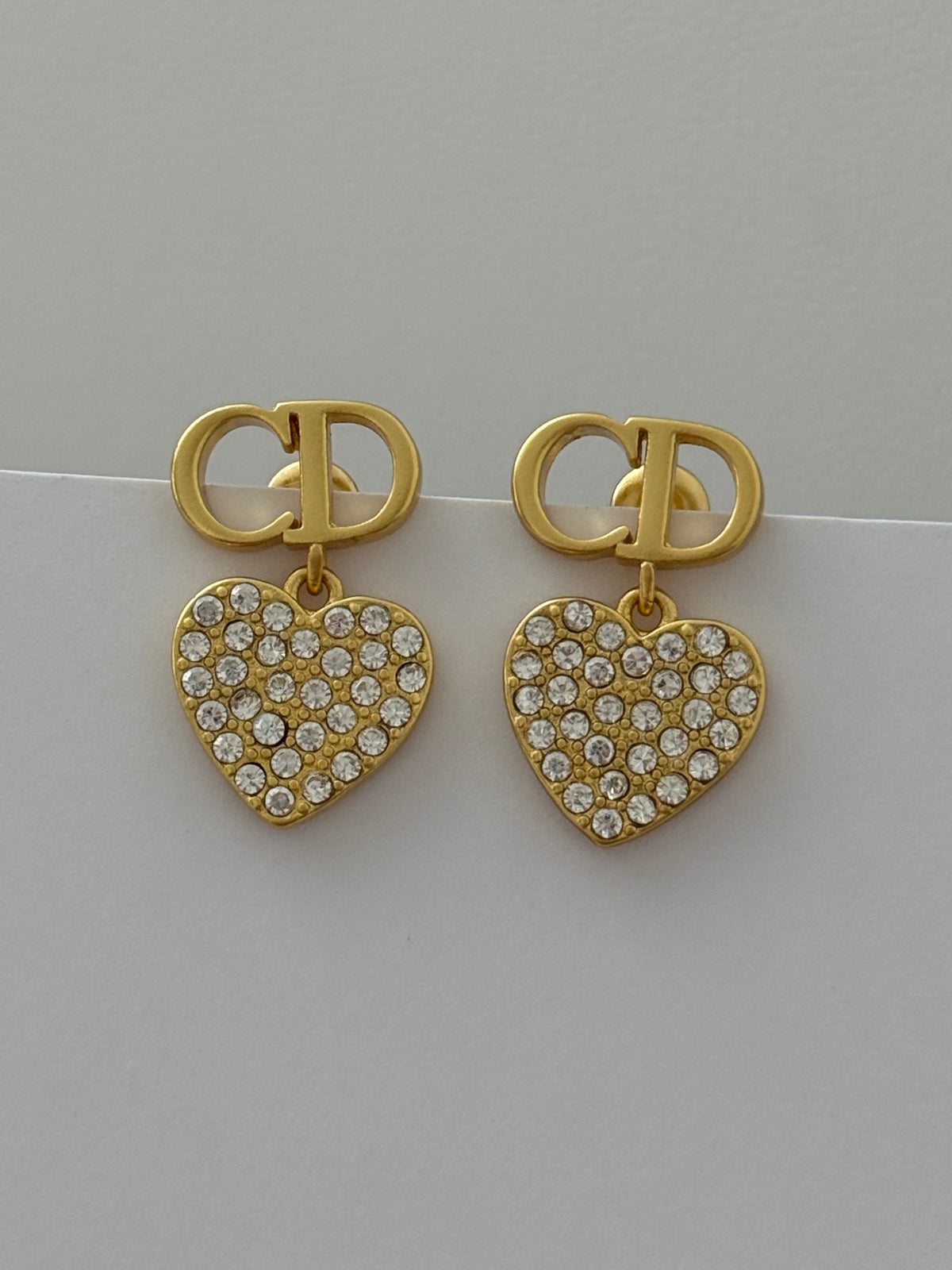 Cd Heart Earrings