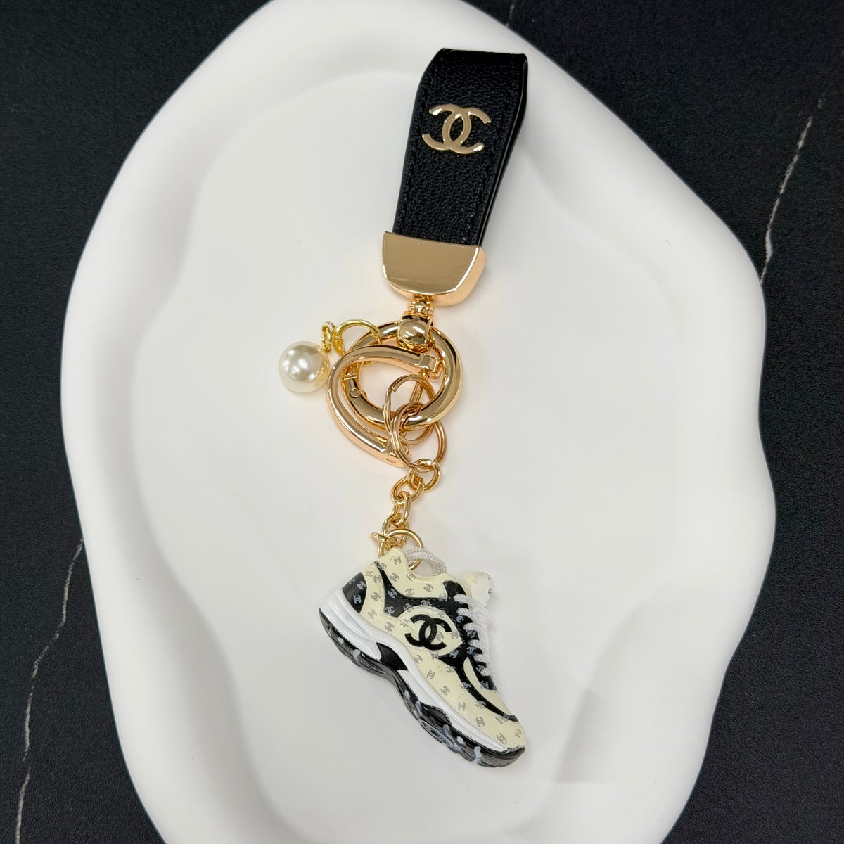Black Sneaker Keychain