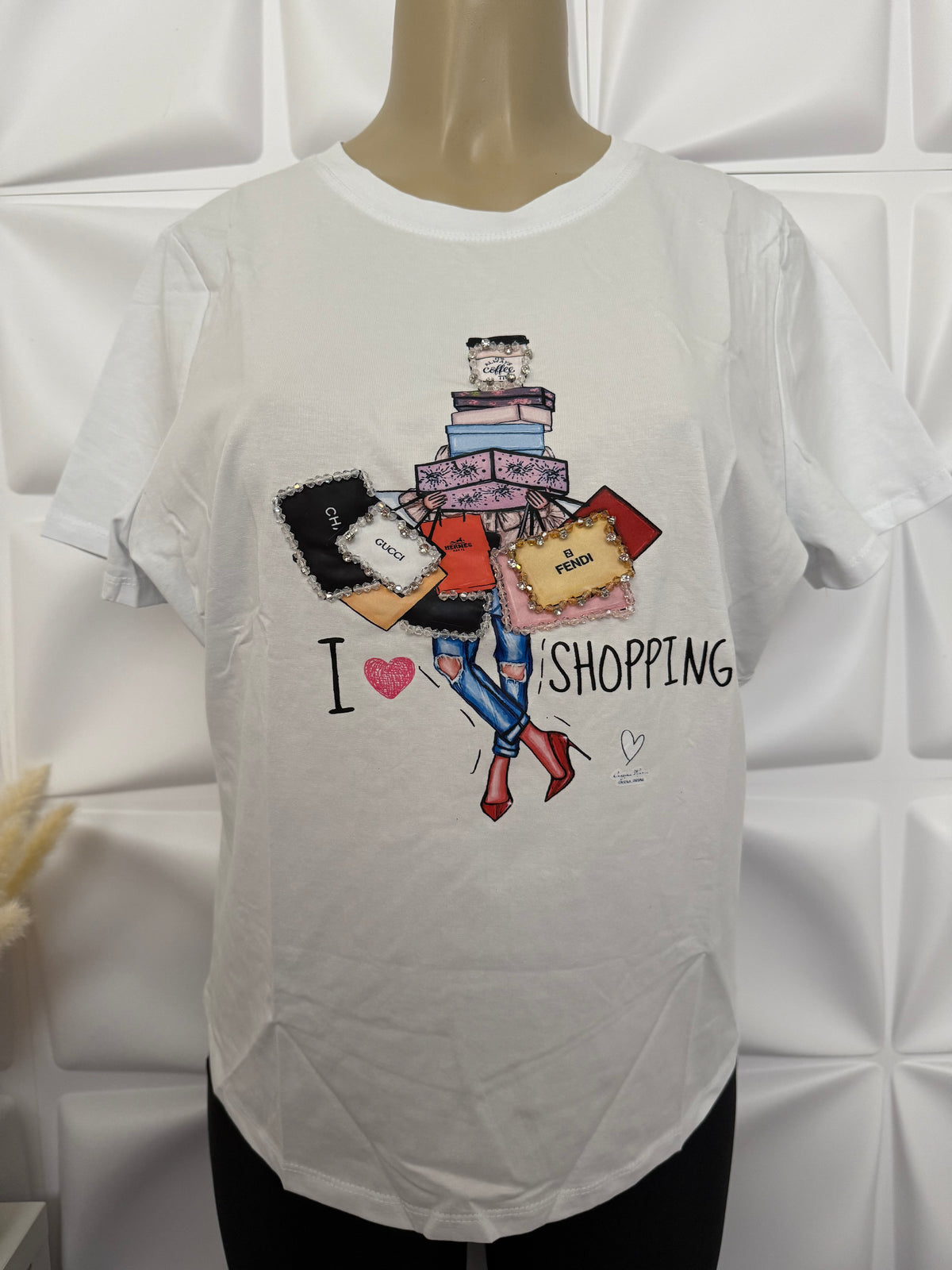 I Love Shopping Top