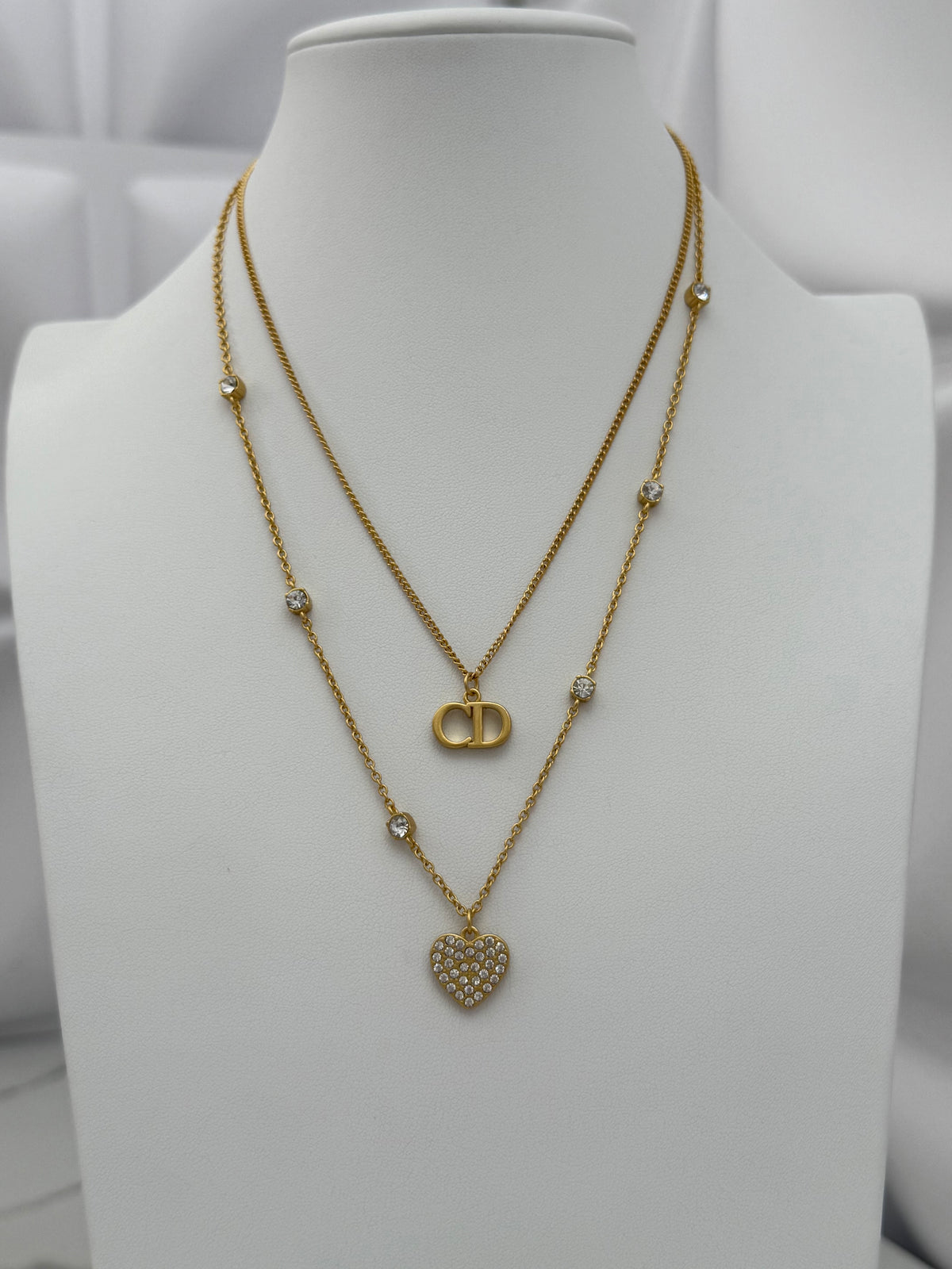Cd Heart Necklace