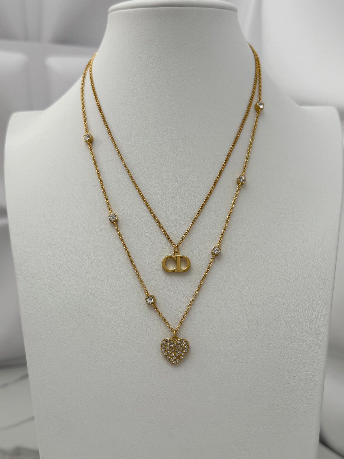 Cd Heart Necklace