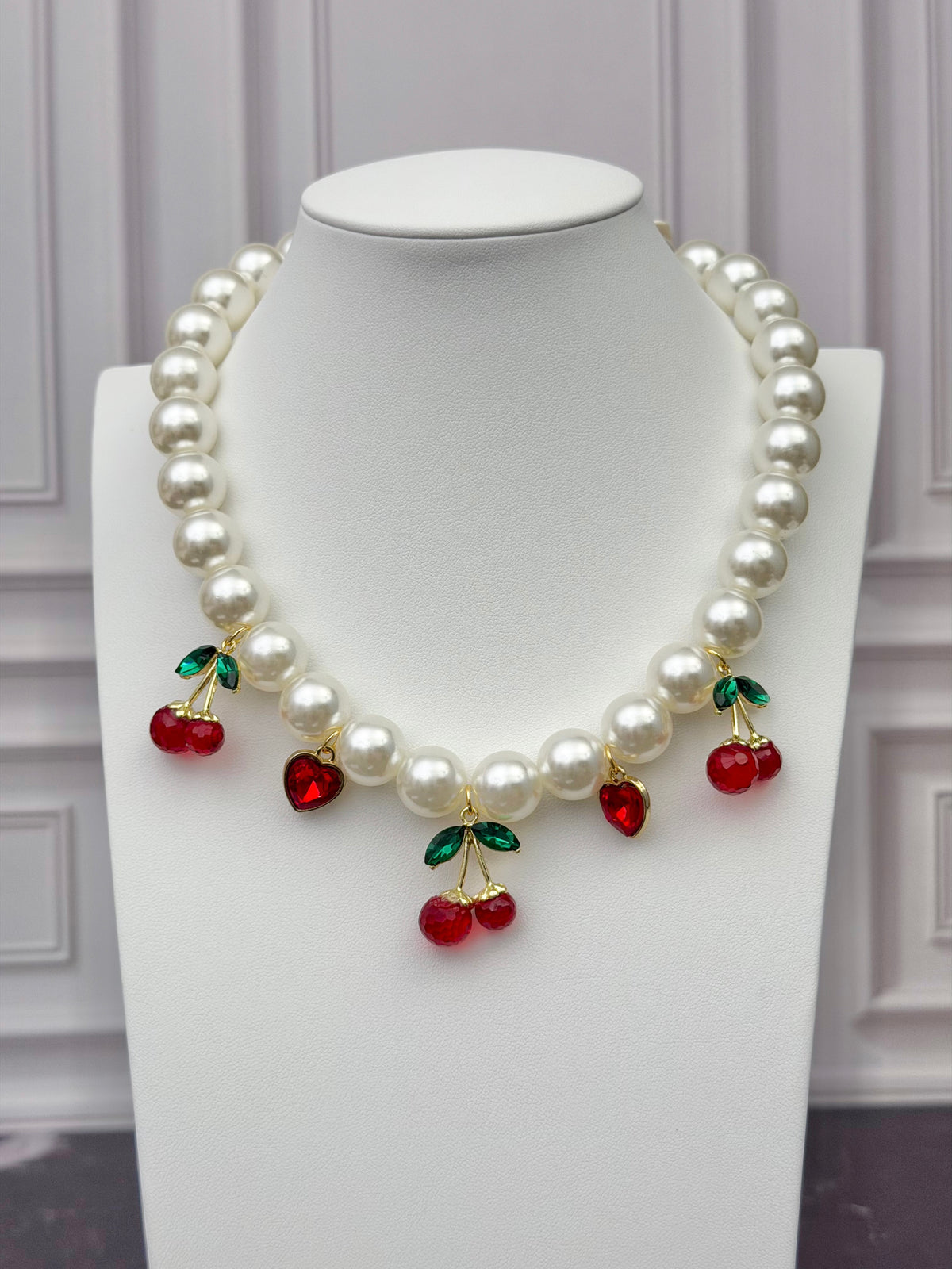 Crystal Cherry Necklace